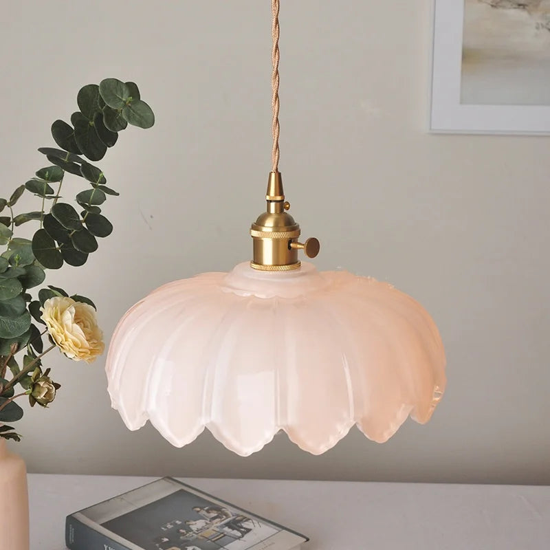 Afralia™ White Glass LED Pendant Lights, Adjustable Hanging Light for Aisle, Restaurant, Bedroom