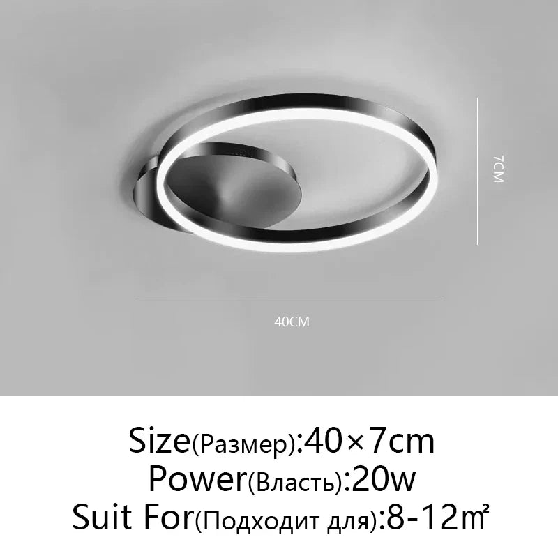 Afralia™ Modern LED Ceiling Chandelier for Living Room Bedroom Kitchen Lighting