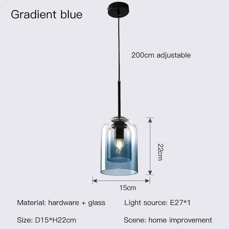 Afralia™ Smoke Grey Glass Chandelier for Living room Bedroom Kitchen Coffee Shop Light
