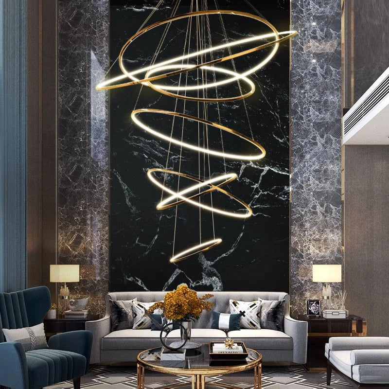 Nordic Stair Chandelier Afralia™ Pendant Light for Living Room Dining Room Lighting