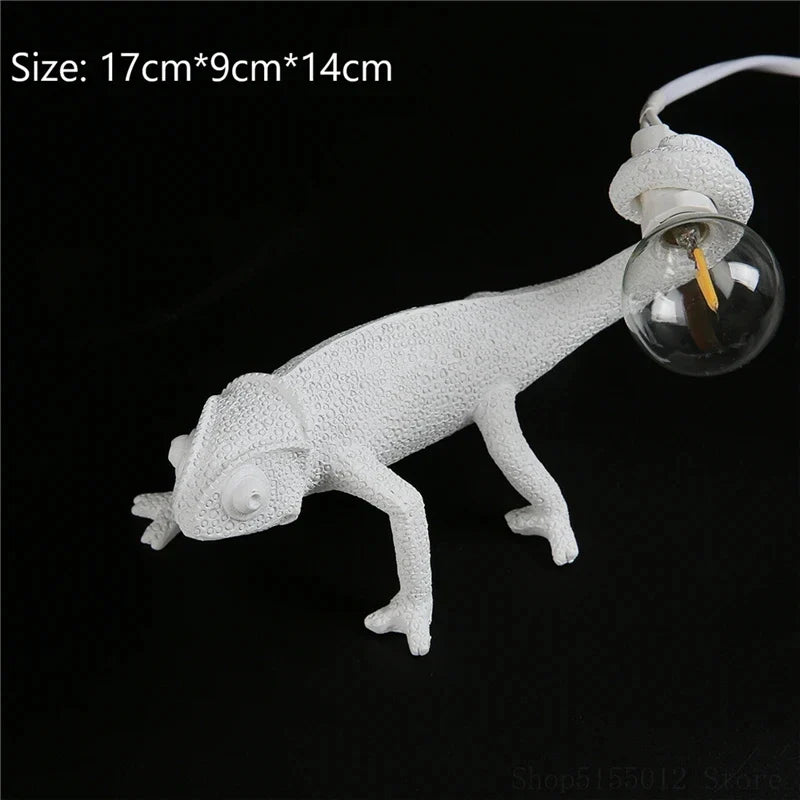 Afralia™ Chameleon Night Light for Bedroom Decor and Reading Lamp