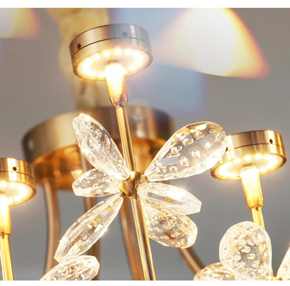Afralia™ Butterfly Chandelier: Modern LED Dimmable Pendant Lamp Luxe Crystal Decor-Light 2024