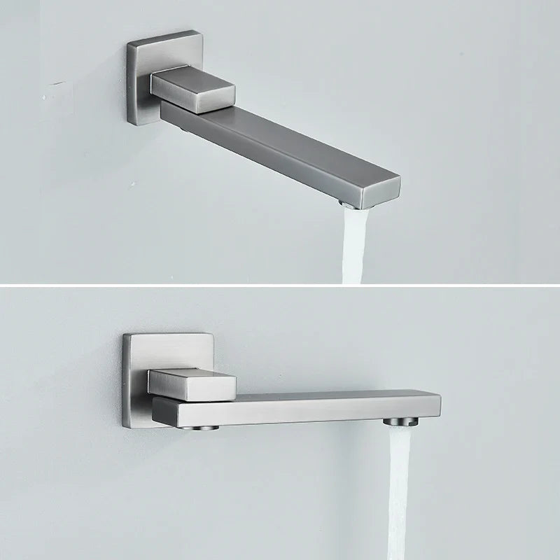 Afralia™ Wall Mounted 3-Way Shower System with Bathtub Spout and Rainfall Head.