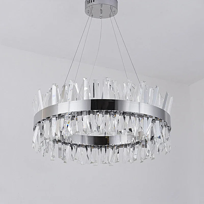 Afralia™ Luxury LED Crystal Chandelier for Living Room & Restaurant Décor