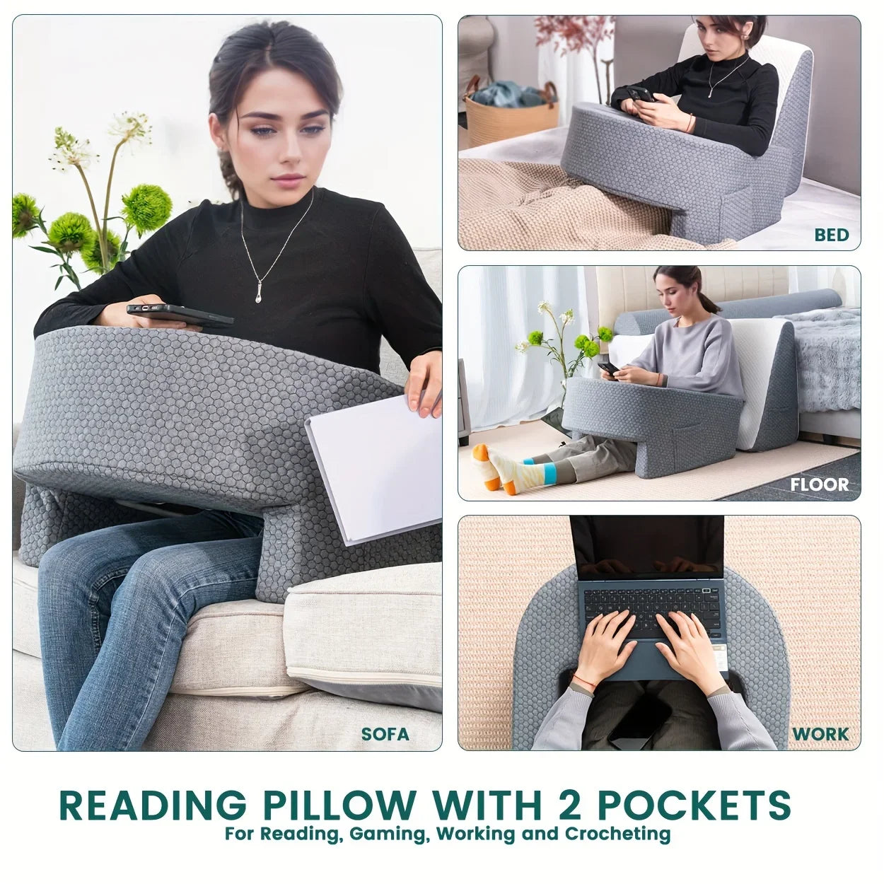 Afralia™ Soft Reading Pillow - Perfect for Gaming, Working, and Relaxing on Floor Sofa