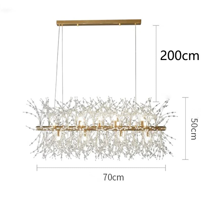 Afralia™ LED Pendant Chandelier for Living Room Bedroom Dining Room Decor