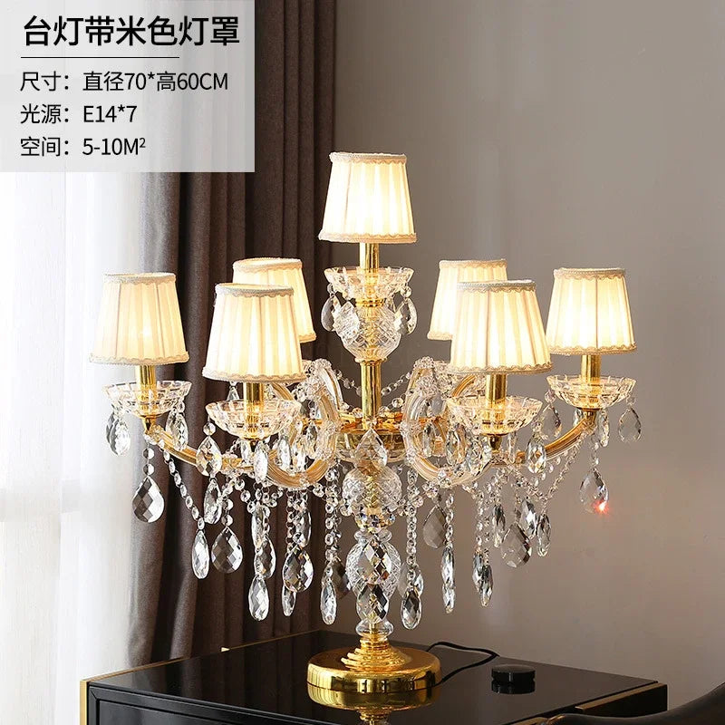 Afralia™ Crystal Table Light: Modern Luxury Nordic Indoor Lighting for Living Room Bedroom