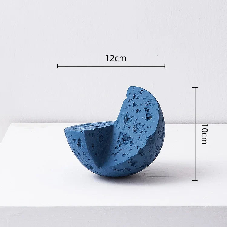 Afralia™ Geometric Square Sculpture Stack Figurine Home Decoration Accessory