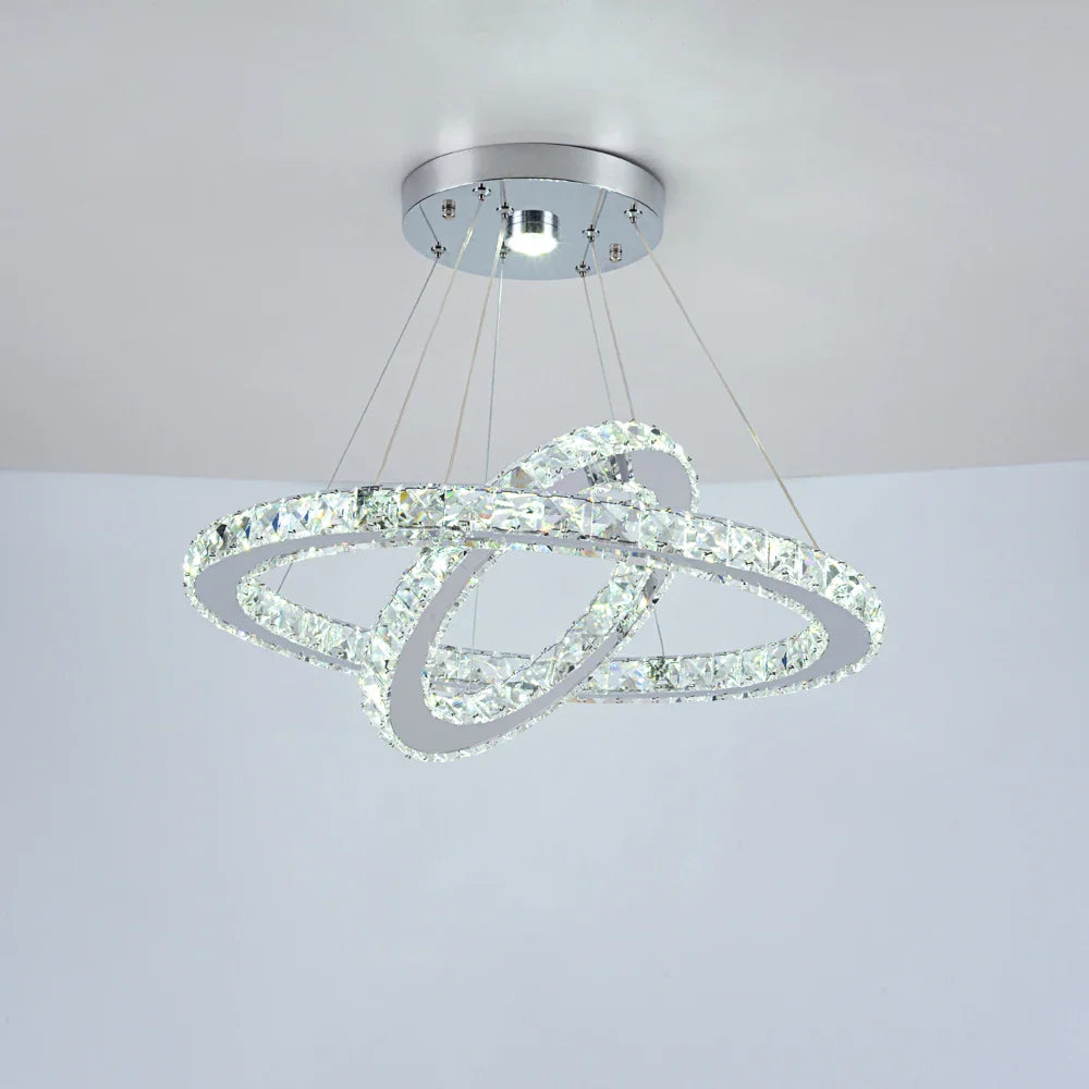 Afralia™ Crystal Chandelier: Luxury LED Pendant Lighting for Living & Dining Room