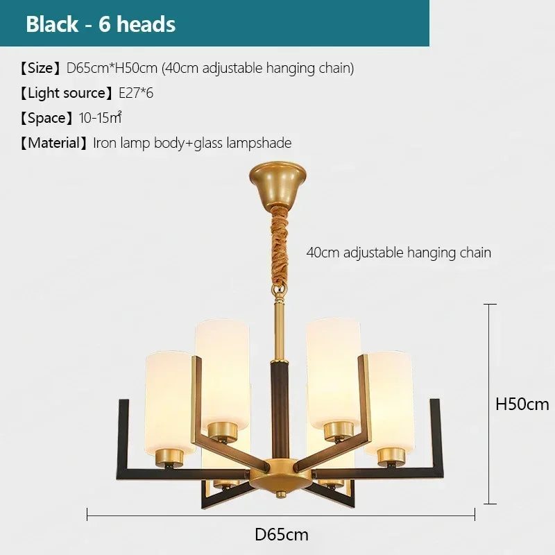 Afralia™ Retro LED Chandeliers for Home Decor – Elegant Lighting Fixtures for Living Room