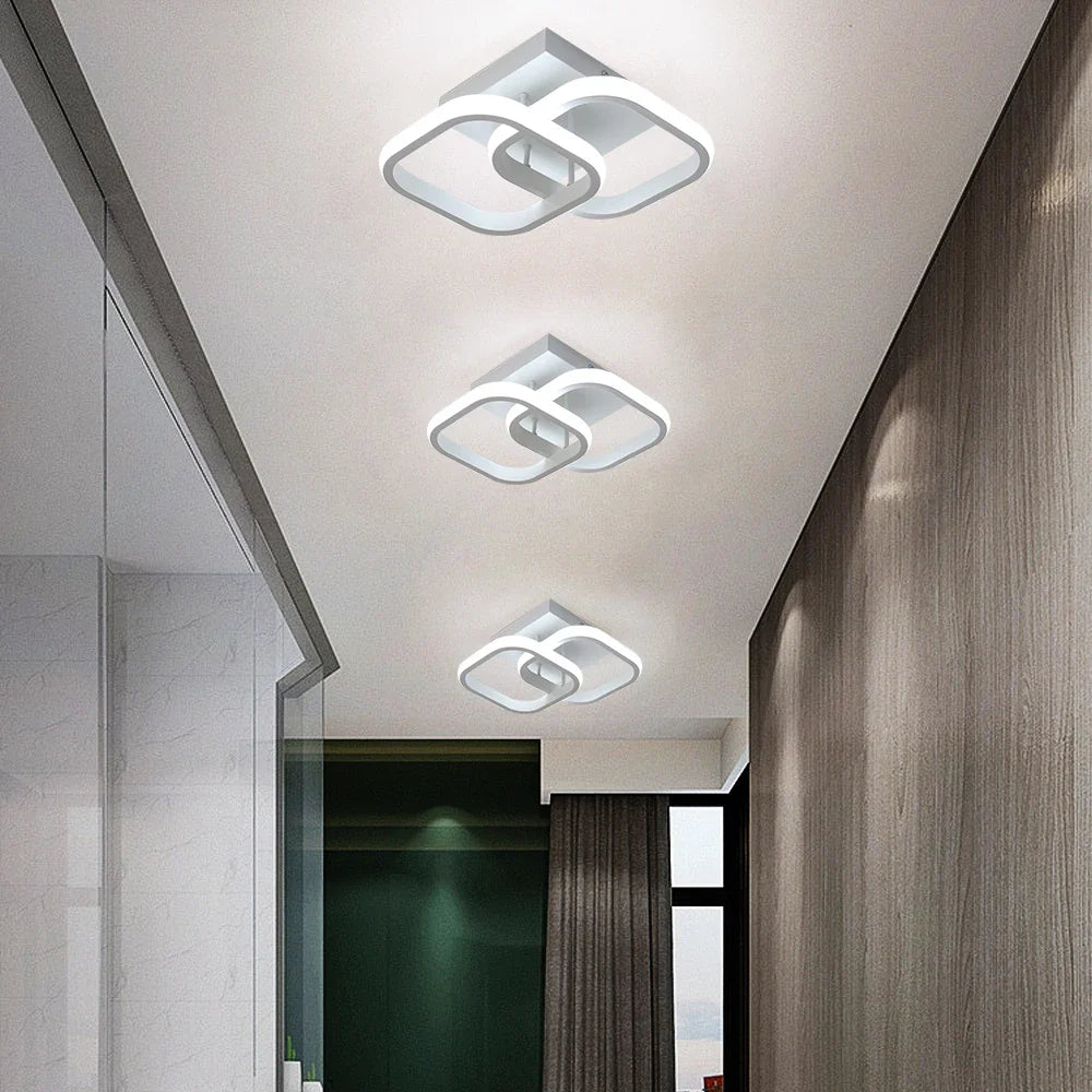 Afralia™ Acrylic LED Ceiling Lamp: Modern Home Decor Lighting for Bedroom, Corridor, Balcony
