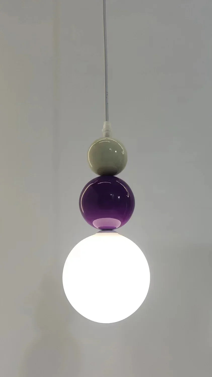 Afralia™ Nordic Three Ball Pendant Lamp Colorful Chandelier