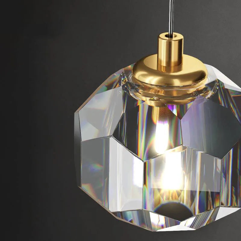 Afralia™ Crystal Round Chandelier: Luxury Modern Nordic Master Bedroom Pendant Lamp