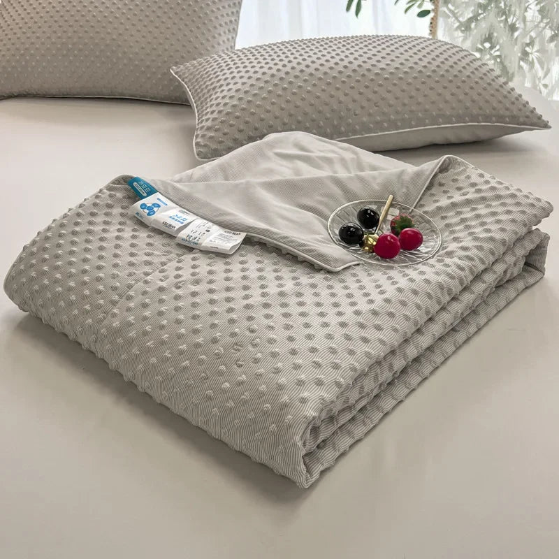 Afralia™ Cooling Massage Blanket for Home Double Single Bed Comforter