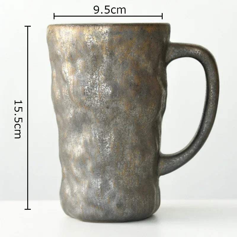 Afralia™ Ceramic Coloured Mug Set 620ml - Tea Cup, Coffee Mug, Milk Cup