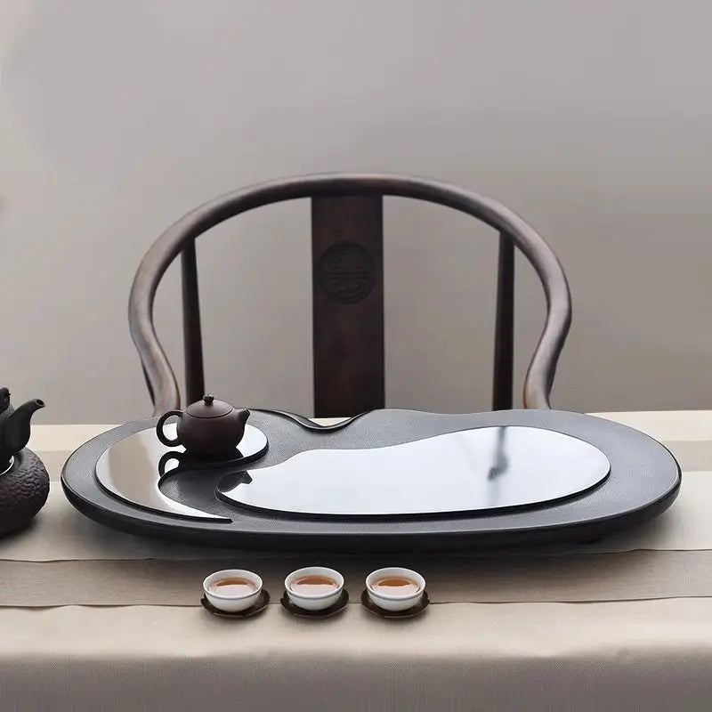 Afralia™ Ujin Stone Tea Tray: Modern Luxury for Kung Fu Tea Ceremony.