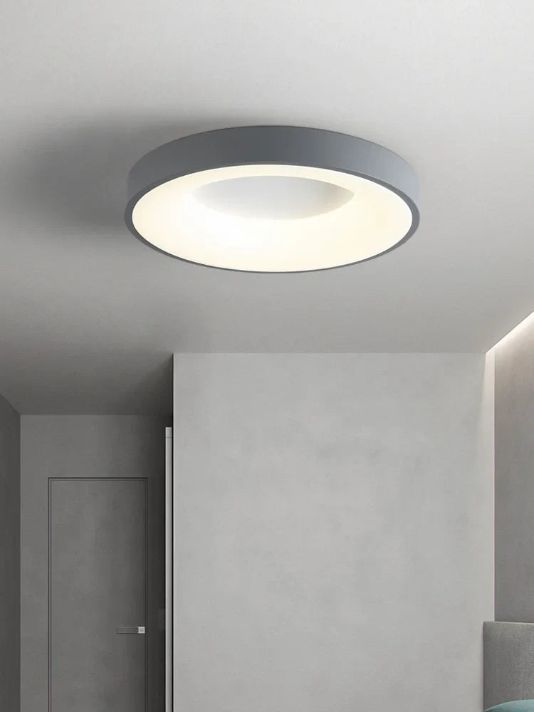 Afralia™ 2023 Minimalist Round Dining Room Master Bedroom Ceiling Lamp