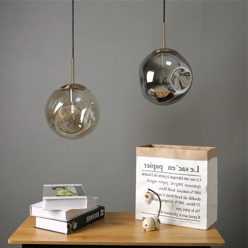 Afralia™ Glass Ball Pendant Lights for Bar, Kitchen, and Home Decor