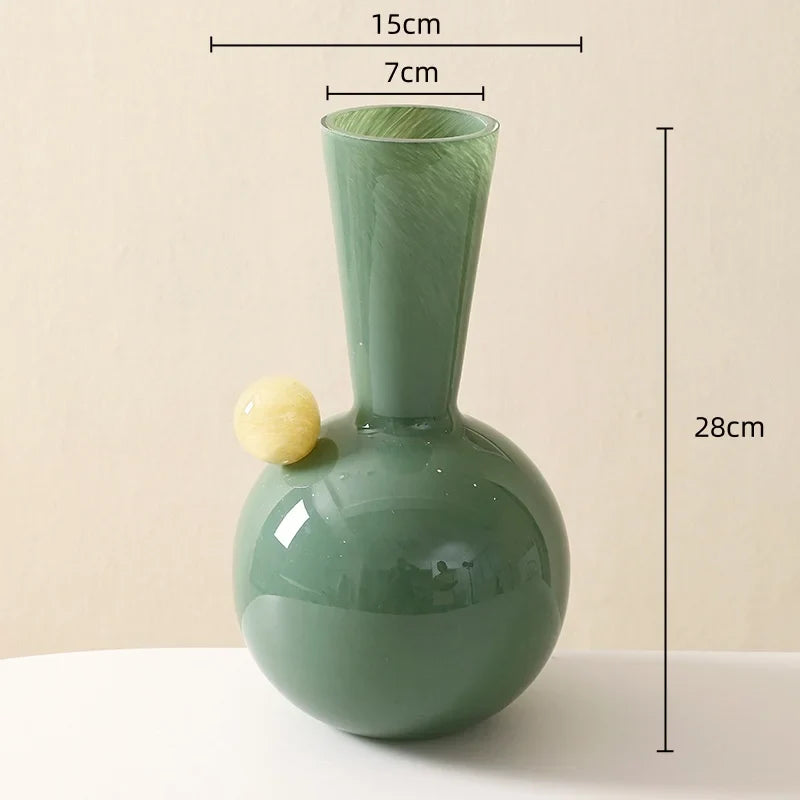 Afralia™ Geometric Glass Sphere Vase for Home Decor and Flower Arrangements