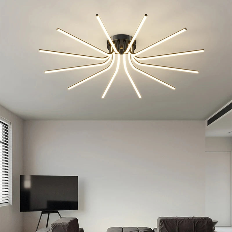 Afralia™ Modern LED Copper Ceiling Chandelier - Luxury Lighting Fixture