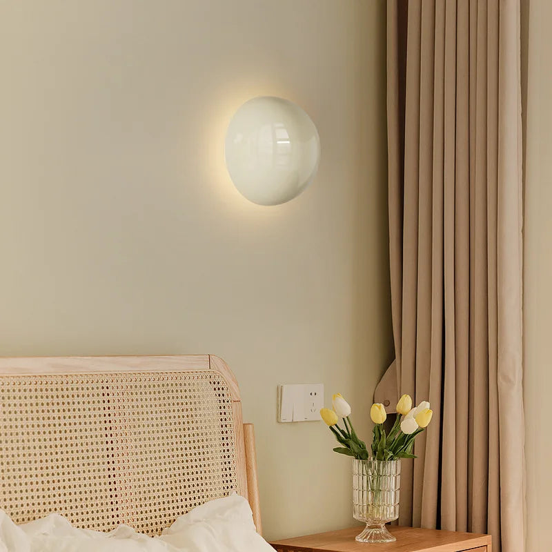 Afralia™ Round Nordic LED Wall Lamp: Metal Fixture for Home Decoration in Various Rooms