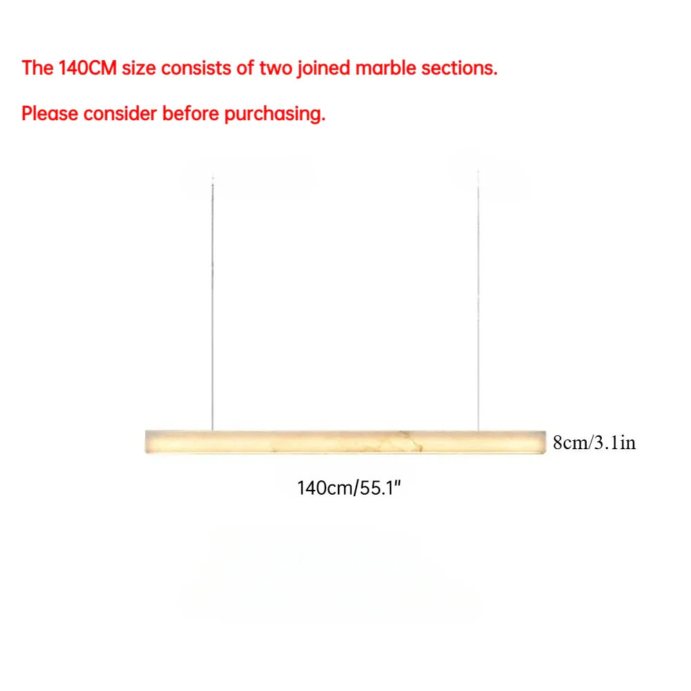 Afralia™ Marble and Copper Chandelier Pendant Light for Living Room Dining Ceiling