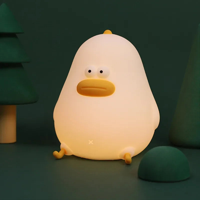 Afralia™ Little Fat Chicken Night Light USB Charging LED Kids Room Gift