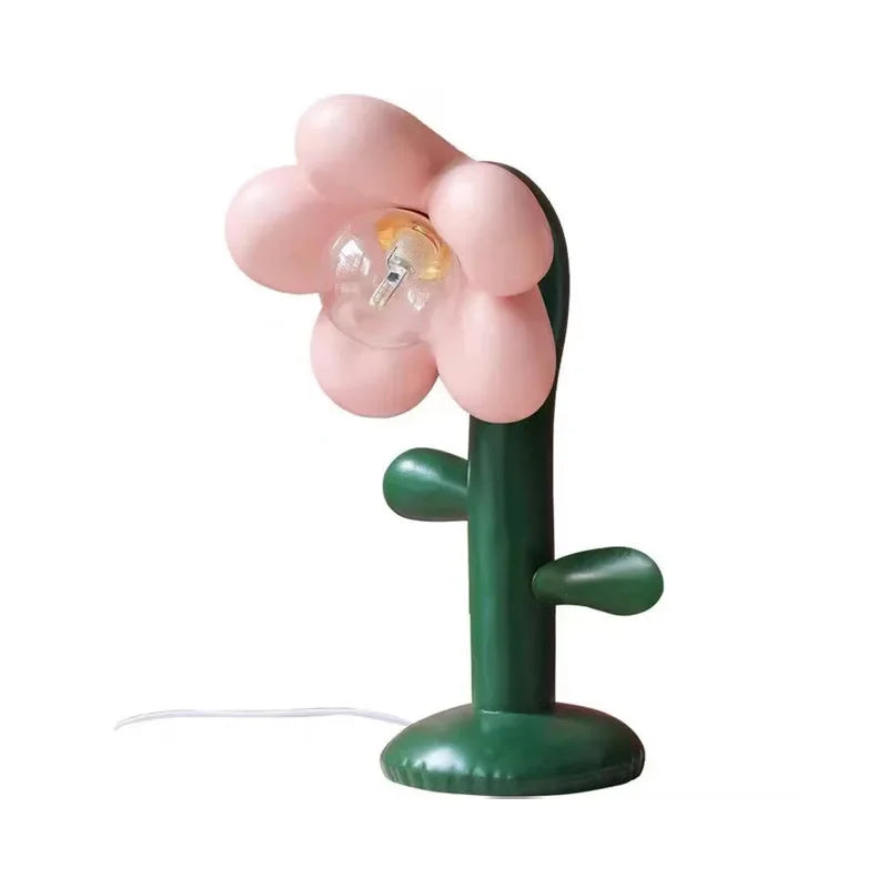 Afralia™ Flower Desk Lamp: Office Bedroom Wedding Gift Living Room Decor Kids Room Bedside Table