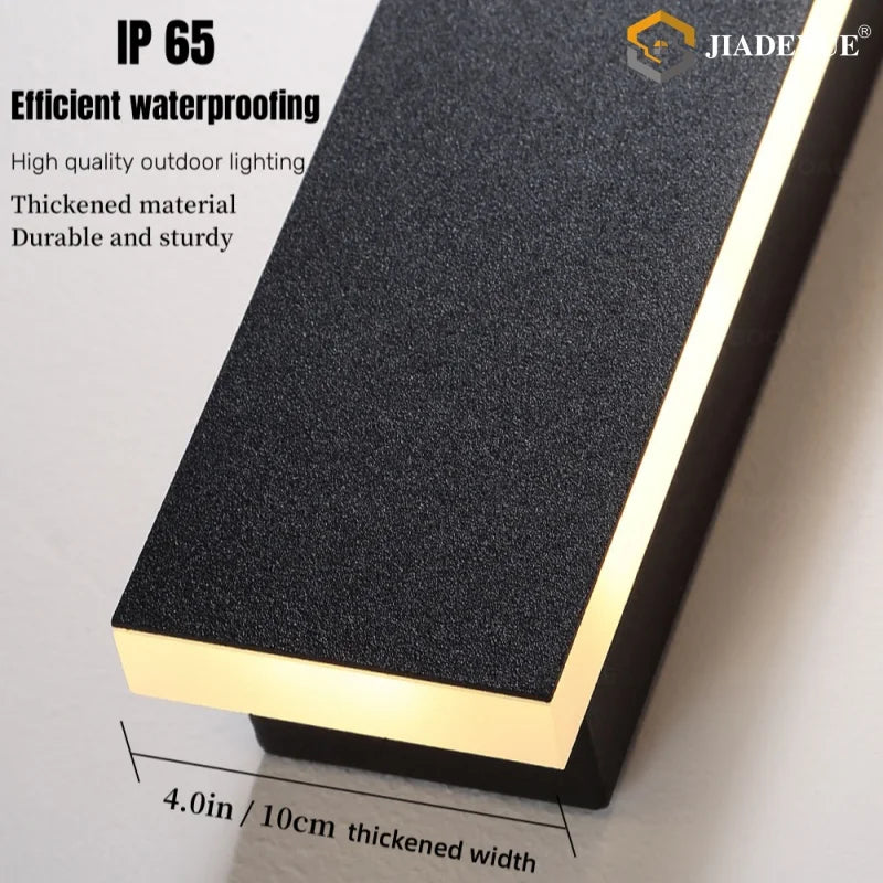 Afralia™ Outdoor LED Wall Lamp for Balcony Garden Garage Courtyard Decoration Lighting