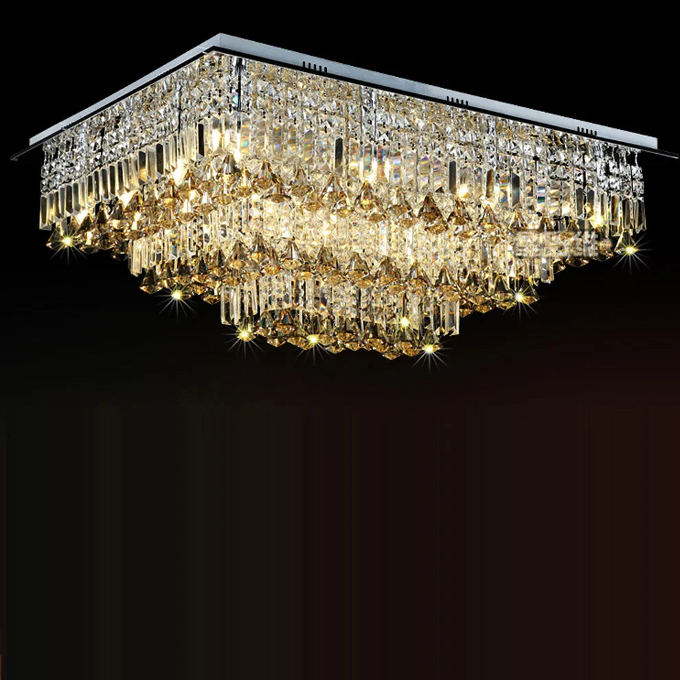 Afralia™ Crystal Stainless Steel LED Ceiling Light for Bedroom Hallway