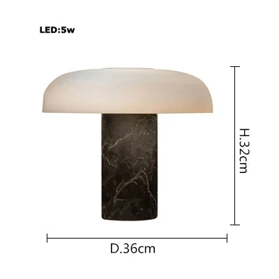 Afralia™ Marble Element Table Lamp - Indoor Desk Light for Bedroom, Study & Home Decor