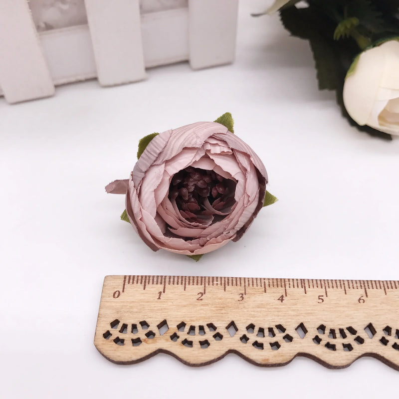 Afralia™ Tea Rose Peony Flower Heads for Wedding DIY Craft Decor