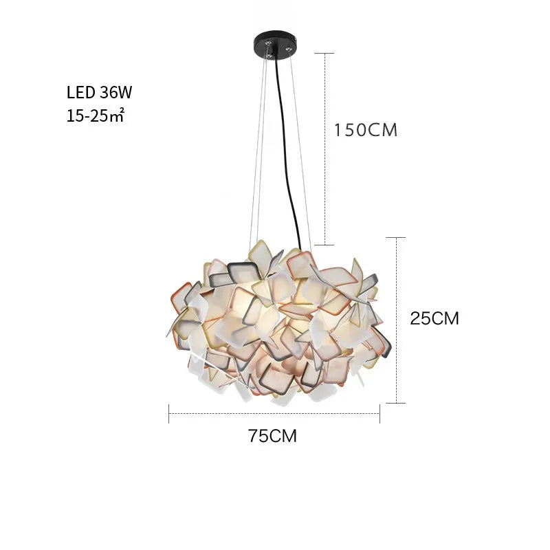 Afralia™ Clizia LED Chandelier - New Design Acrylic Suspended Bedroom Cafe Lights