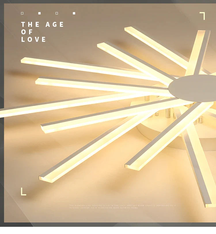 Afralia™ Nordic Chandelier LED Lamp Modern Ceiling Lights for Living Room Bedroom Kitchen Decor