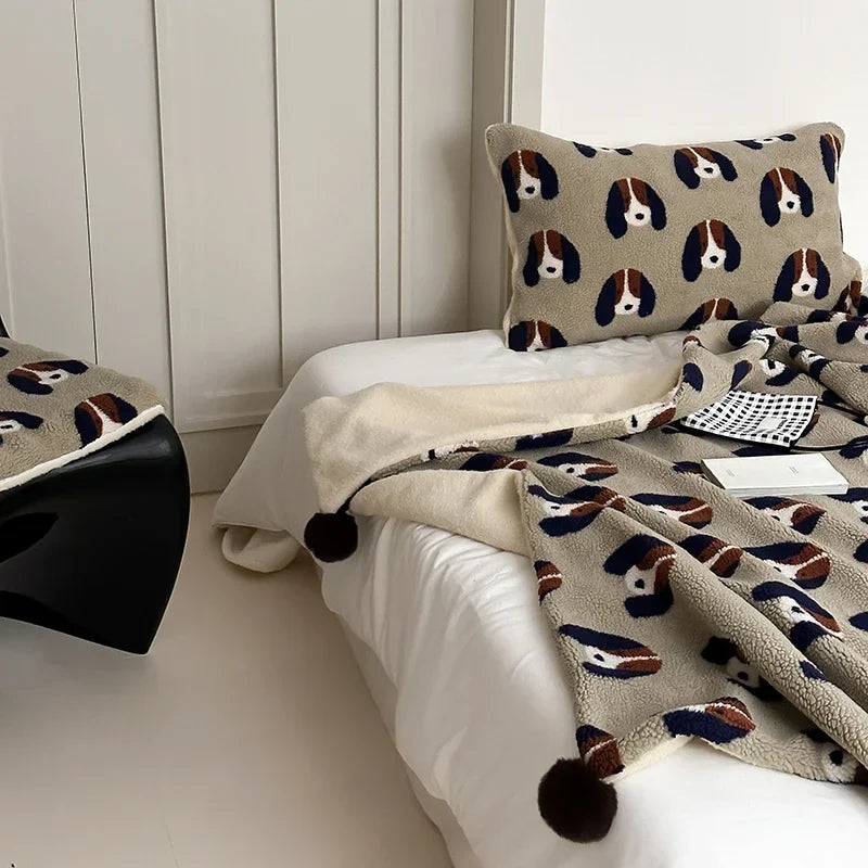 Afralia™ High Grade Sheep Rollie Loop Fleece Warm Sofa Blanket - Fluffy & Cozy Bed Throw