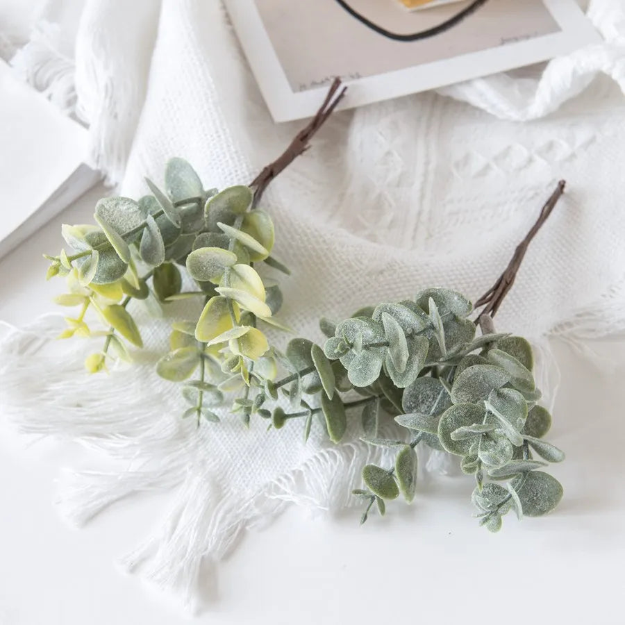 Afralia™ Eucalyptus Leaves Artificial Plants for Home Garden Wedding Decor