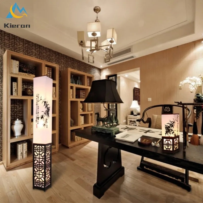 Afralia™ Solid Wood LED Table Lamp for Living Room and Bedroom