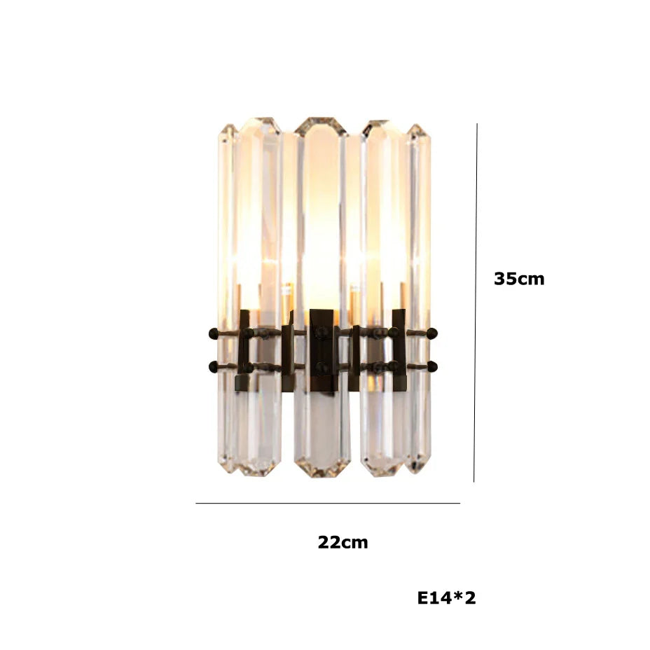 Afralia™ Modern Gold/Black Crystal Chandelier, Adjustable Dining Room Ceiling Fixture