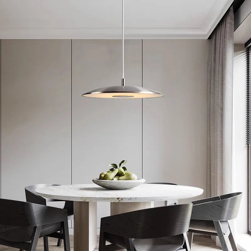 Nordic Chrome Pendant Lamp by Afralia™: Postmodern Foscarini Design for Living Room, Kitchen, Dining Area