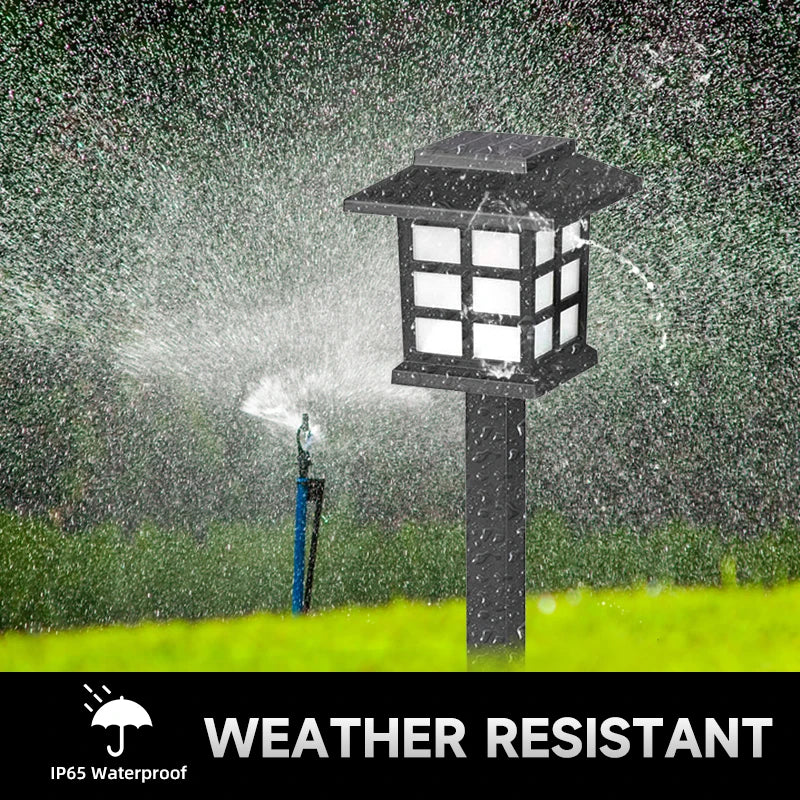 Afralia™ Solar Lantern Lights for Garden Patio Walkway Waterproof LED Yard Lighting