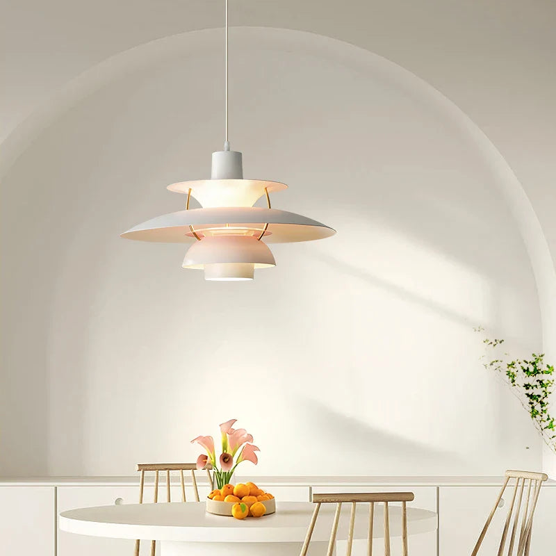 Afralia™ PH5 Flying Saucer Lamp: Cream Style Nordic Bar Table & Retro Japanese Pendant Lamp