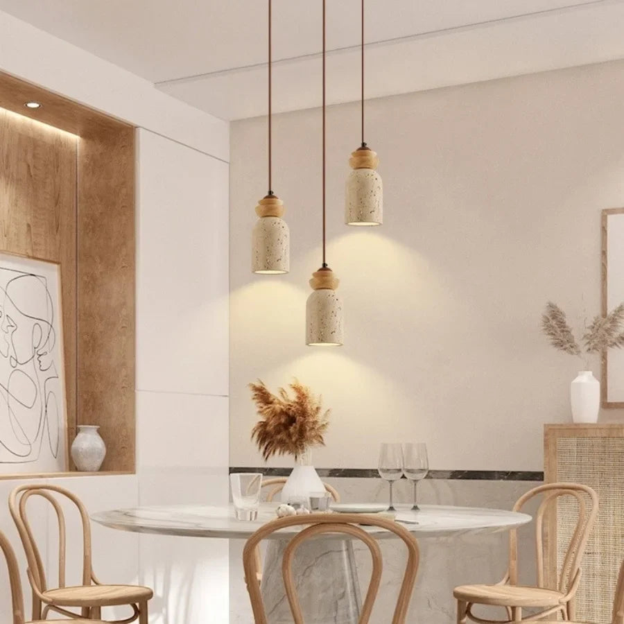 Afralia™ Wood LED Pendant Light for Home Decor and Ambiance