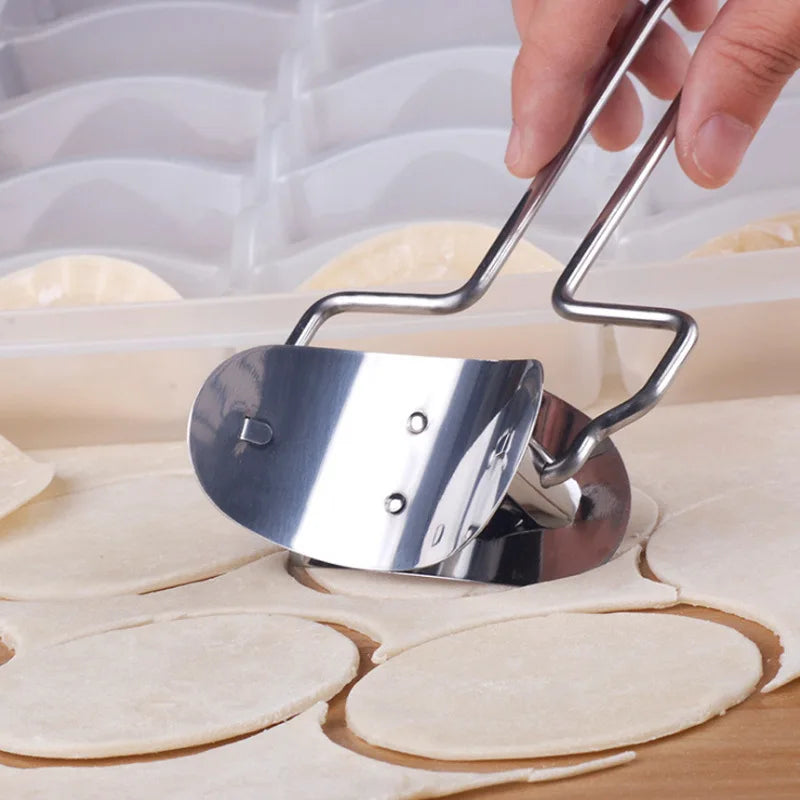 Afralia™ Stainless Steel Dough Roller Machine Cutters for Home Baking Pie Pizza Rolling