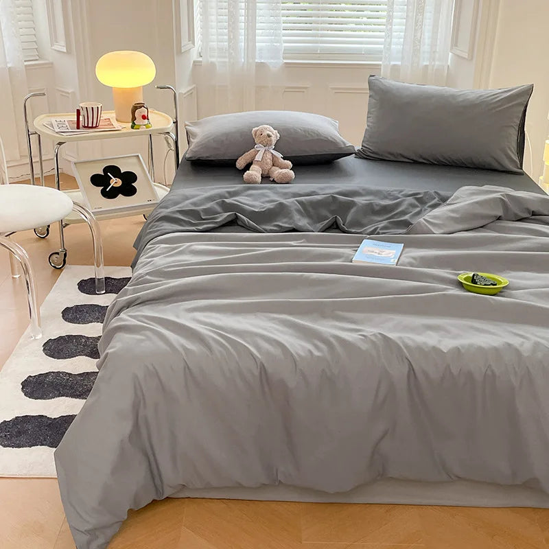 Afralia™ Cotton Quilted Duvet Cover Soft Comforter Skin-Friendly Bedclothes