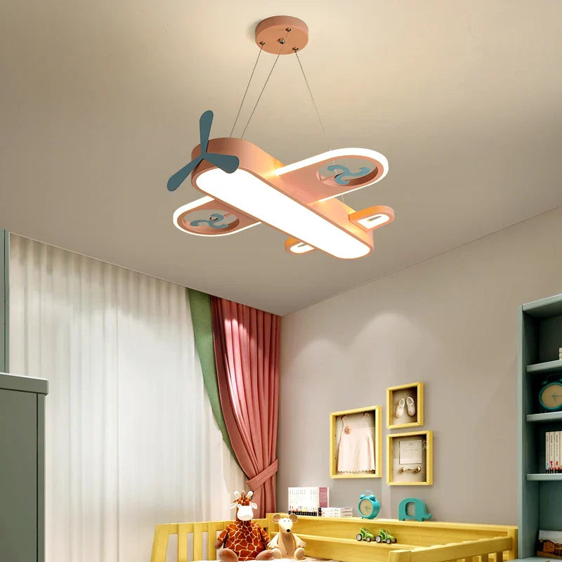 Afralia™ Nordic Children's LED Chandelier for Bedroom and Living Room