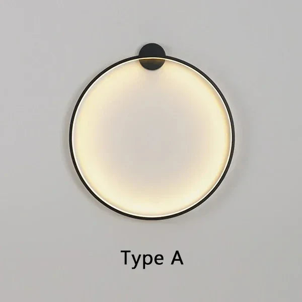 Afralia™ LED Circle Wall Lamp Indoor Decor Sconces Living Room Hotel Lights