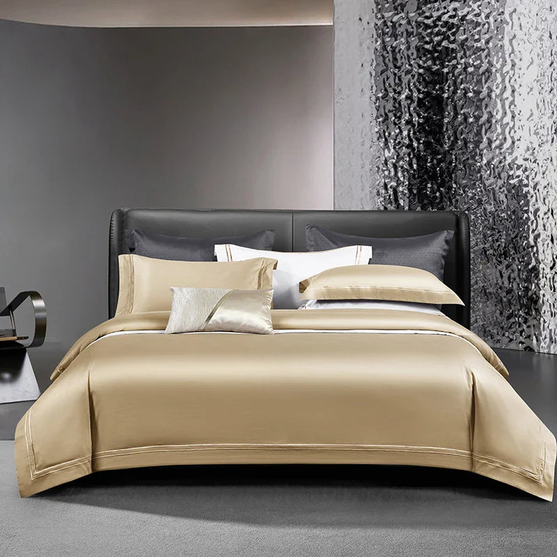 Afralia™ Luxury Hotel Style 1000TC Embroidery Bedding Set