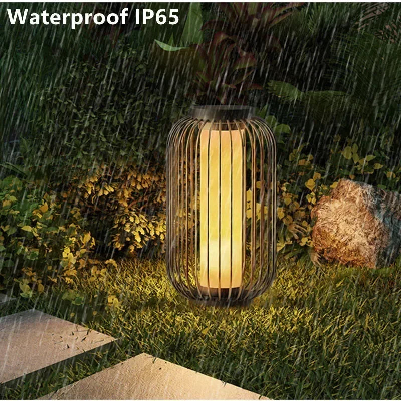 Afralia™ Solar Bird Cage Lawn Light for Park Villa Courtyard - Waterproof IP65