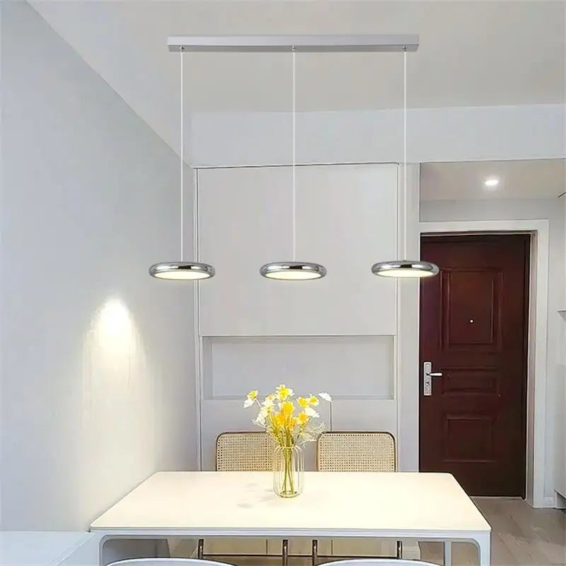 Afralia™ Black Finish LED Pendant Lights for Home Decoration Indoor Lighting