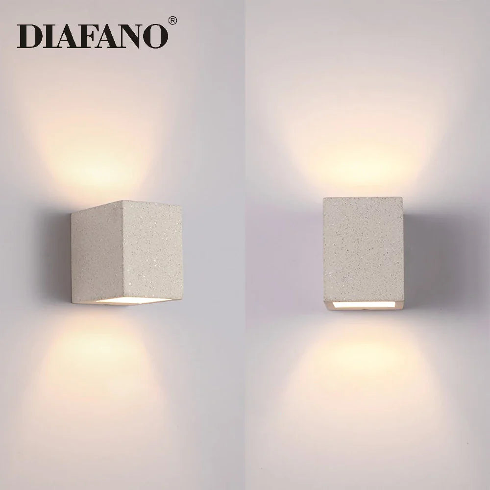 Afralia™ Cement Wall Lamp: Creative G9 Concrete Sconce for Home, Hotel, Kitchen Lighting